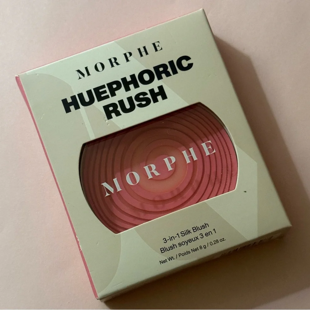 MORPHE Huephoric Rush 3-in-1 Silk Blush in Pleasured (Warm Pink) 0.28 oz / 8 g